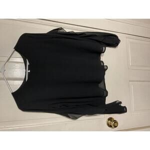 Xhilaration black long sleeve Medium Blouse shirt